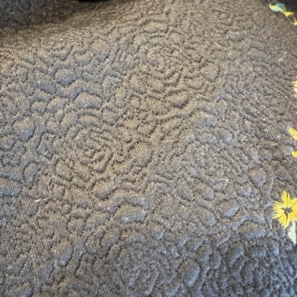 DEX Black Dress Embossed Embroidered EUC Women's Small - Picture 7 of 7